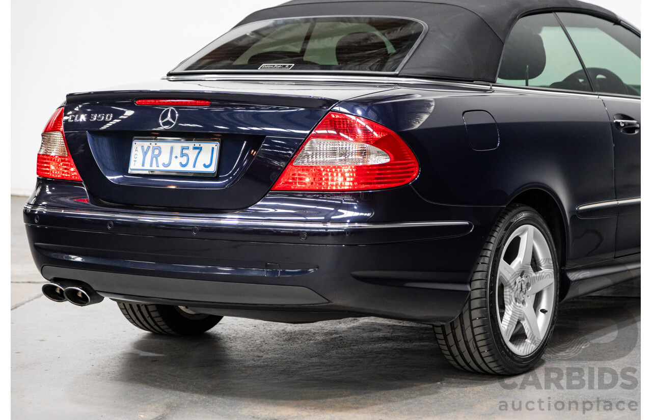 4/2009 Mercedes Benz CLK350 Avantgarde AMG Package C209 MY08 2d Cabriolet Tanzanite Blue Metallic V6 3.5L