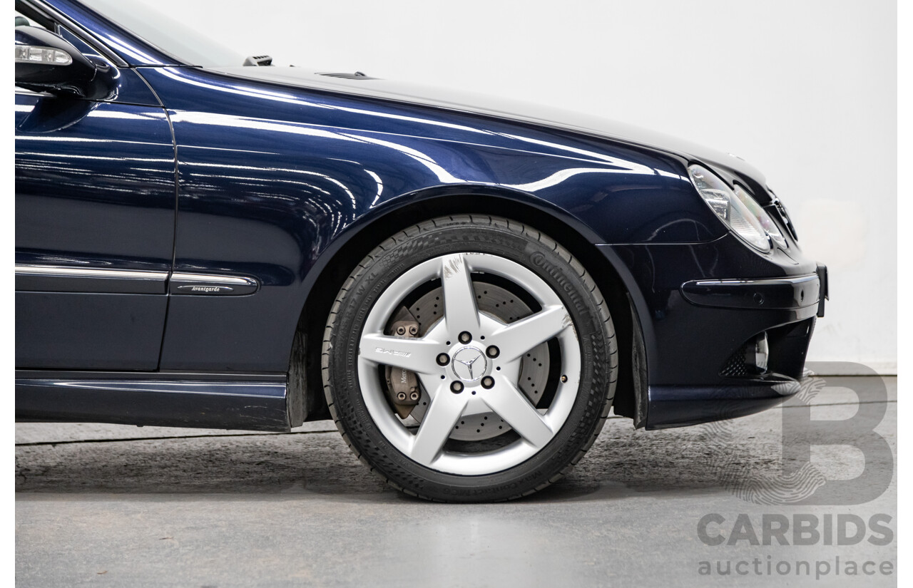 4/2009 Mercedes Benz CLK350 Avantgarde AMG Package C209 MY08 2d Cabriolet Tanzanite Blue Metallic V6 3.5L