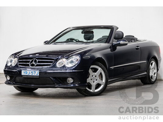 4/2009 Mercedes Benz CLK350 Avantgarde AMG Package C209 MY08 2d Cabriolet Tanzanite Blue Metallic V6 3.5L