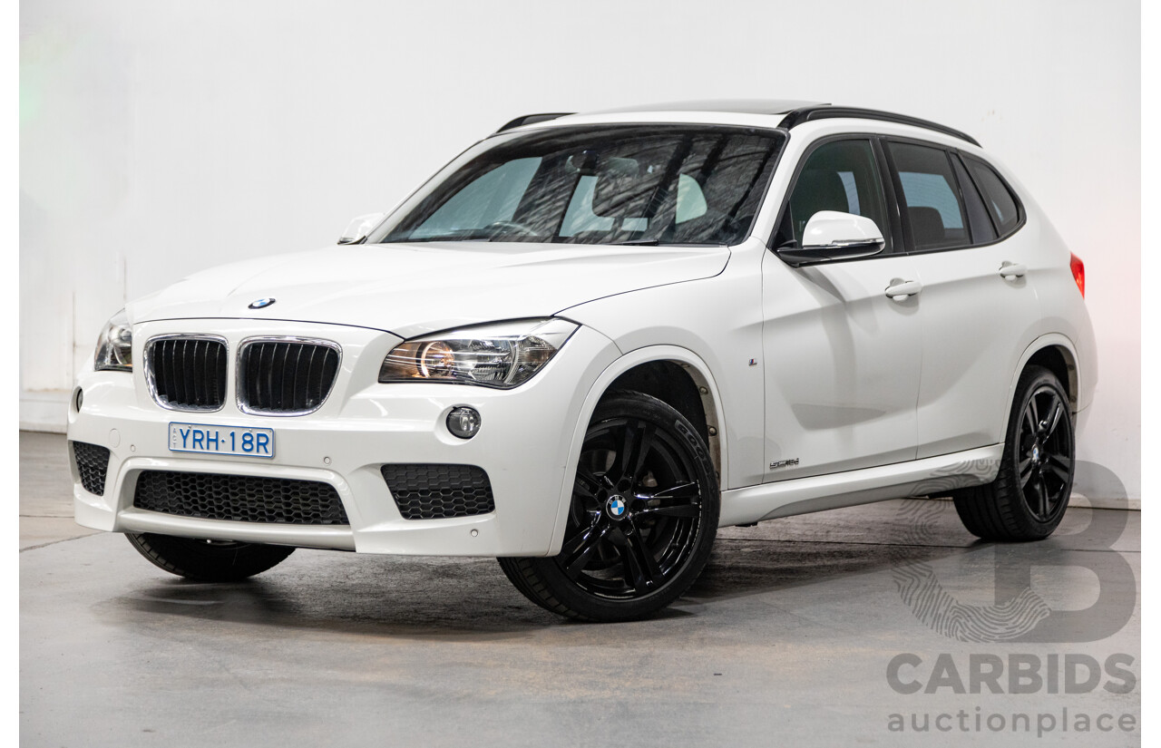 6/2014 BMW X1 Sdrive 18d LCI M-Sport Pack E84 MY14 4d Wagon Alpine White Turbo Diesel 2.0L