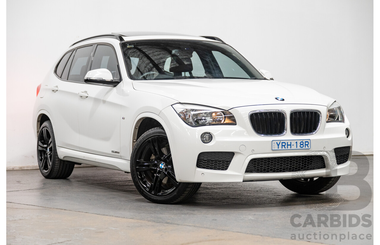 6/2014 BMW X1 Sdrive 18d LCI M-Sport Pack E84 MY14 4d Wagon Alpine White Turbo Diesel 2.0L