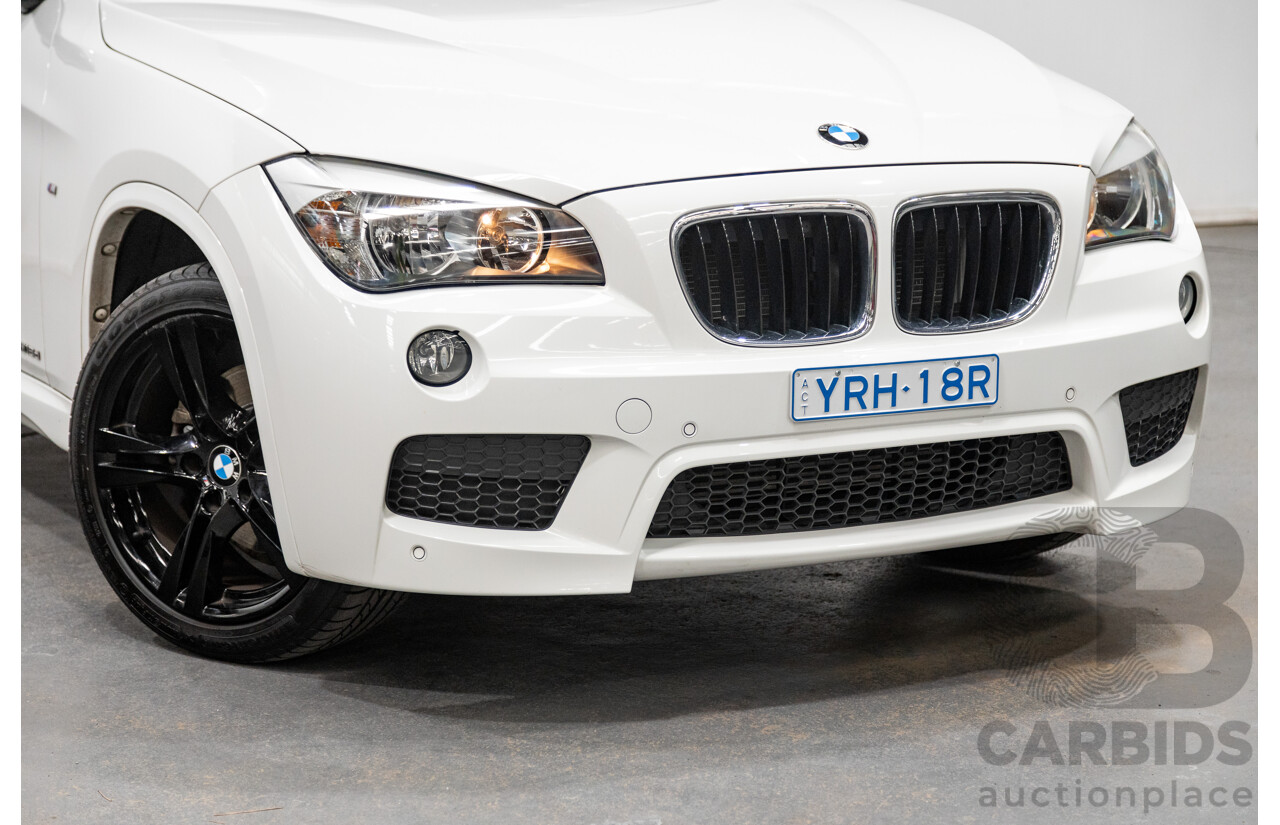 6/2014 BMW X1 Sdrive 18d LCI M-Sport Pack E84 MY14 4d Wagon Alpine White Turbo Diesel 2.0L