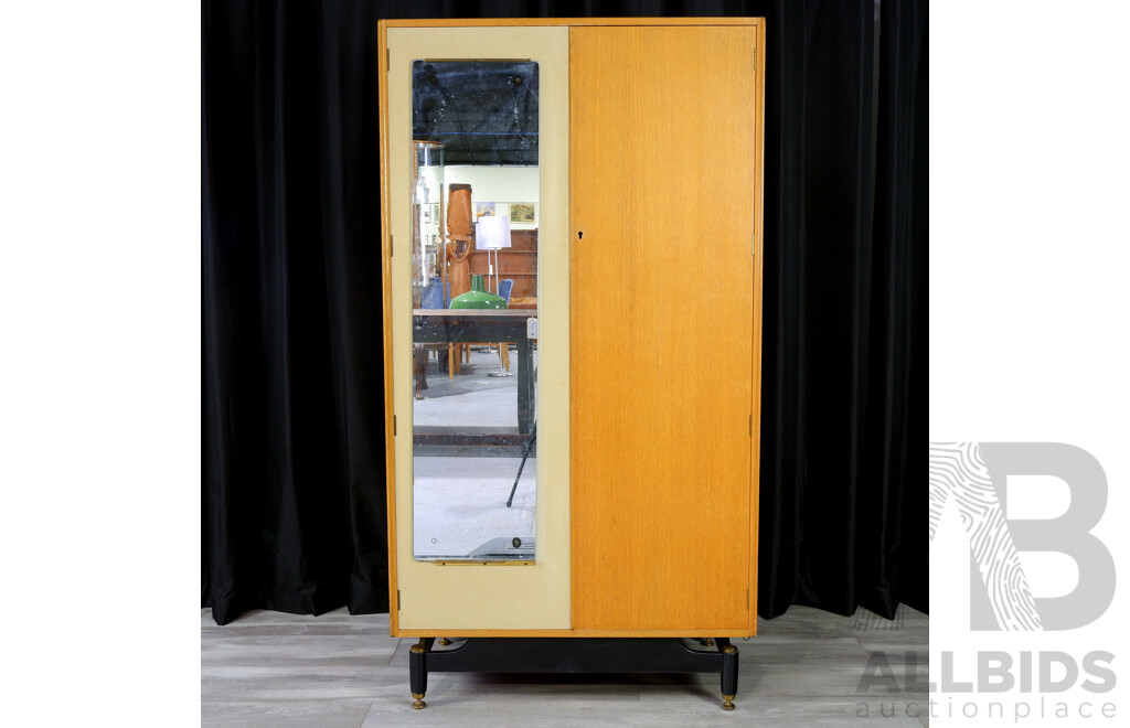 Mid Century Two Door Gents Robe by G-Plan Furniture