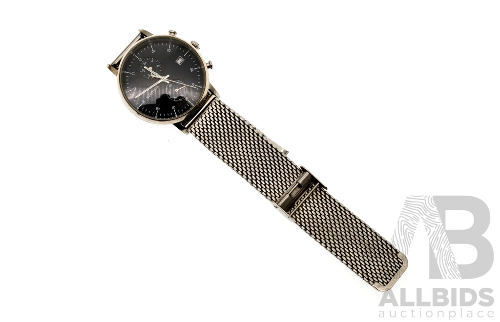 Sekonda Watch, 1196 AKT, with 50mm Casing and Decorative Mesh Band