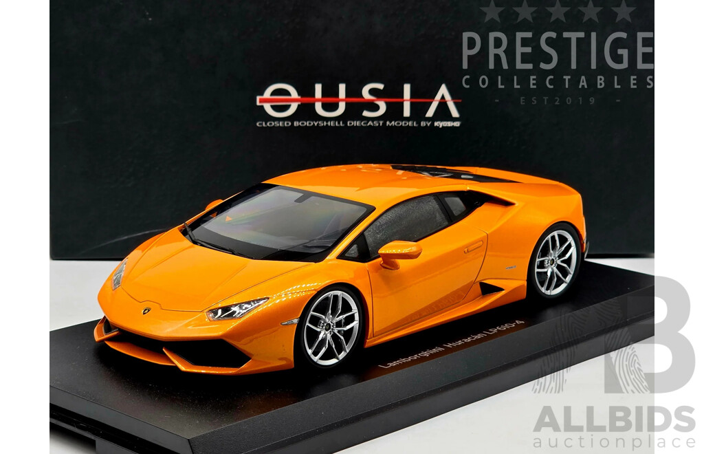 L15 - Kyosho Ousia Lamborghini Huracan LP610-4 Orange Pearl C09511P 1:18