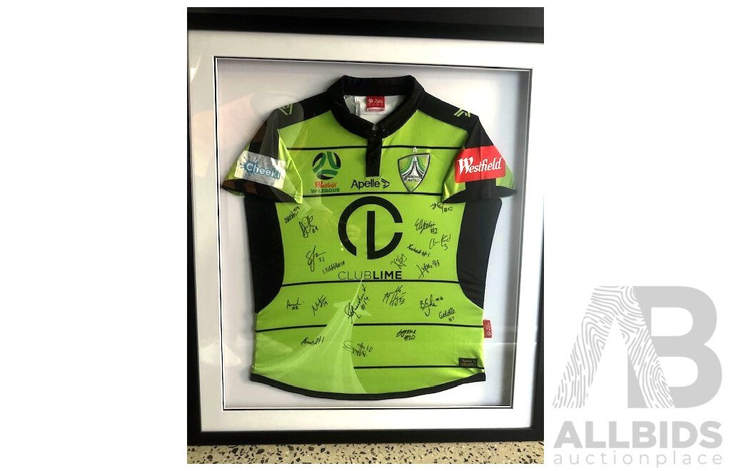 L4 - Canberra United Jersey W-League - Framed and Signed