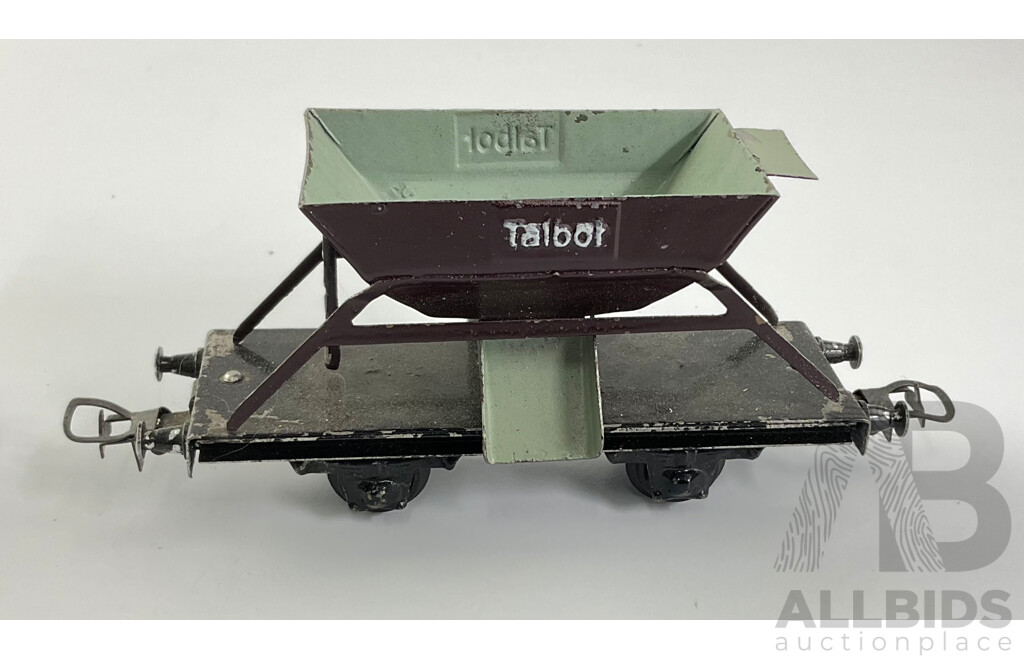 Vintage Marklin HO Scale Rolling Stock Including Talbot Hopper and Winding Crane