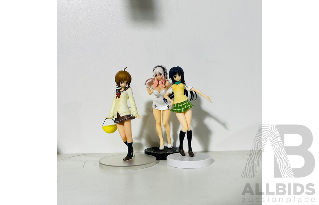 Collection of Three Anime Figures