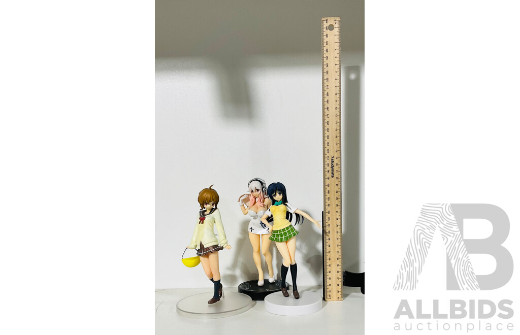 Collection of Three Anime Figures