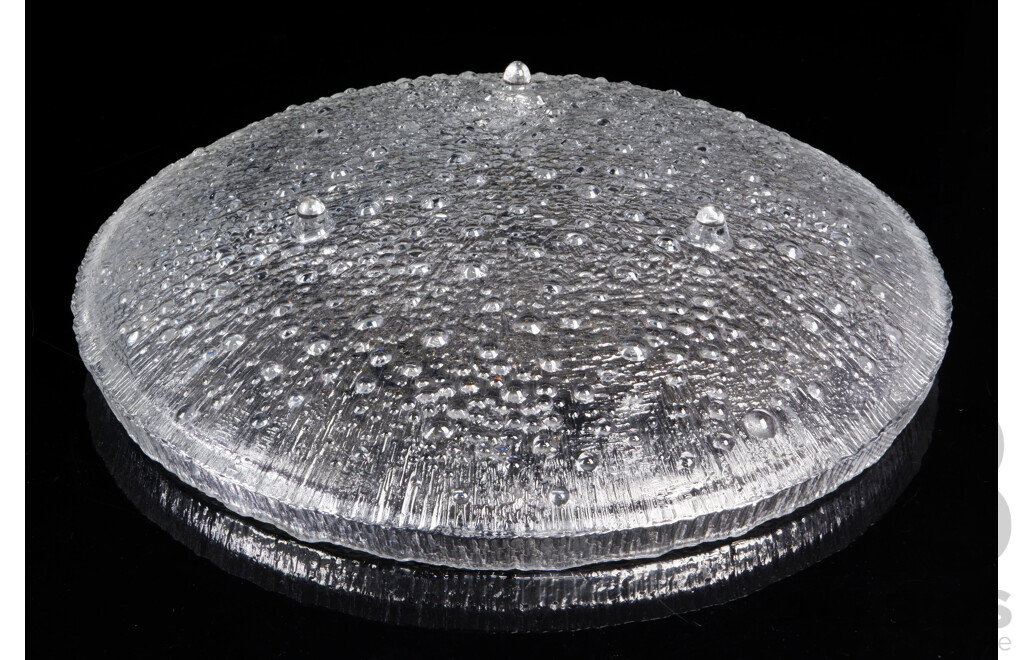 Large Mid Century Iittala Ultima Thule Centerpiece Charger by Tapio Wirkkala