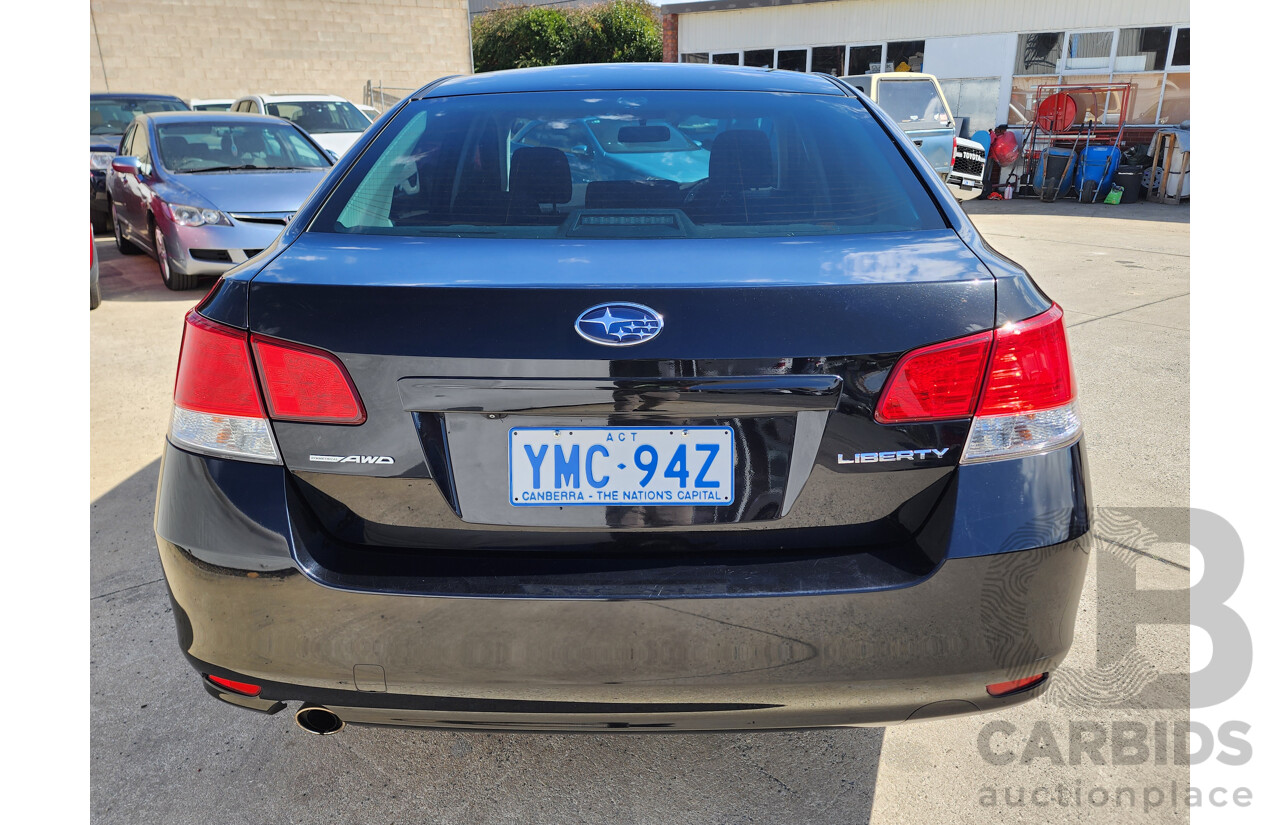 3/2014 Subaru Liberty 2.5i MY14 4d Sedan Black 2.5L
