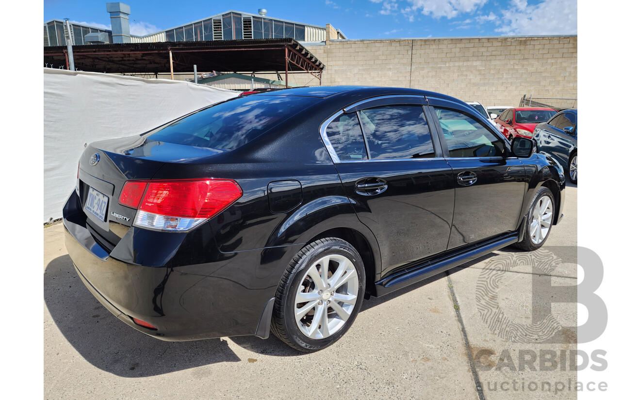 3/2014 Subaru Liberty 2.5i MY14 4d Sedan Black 2.5L