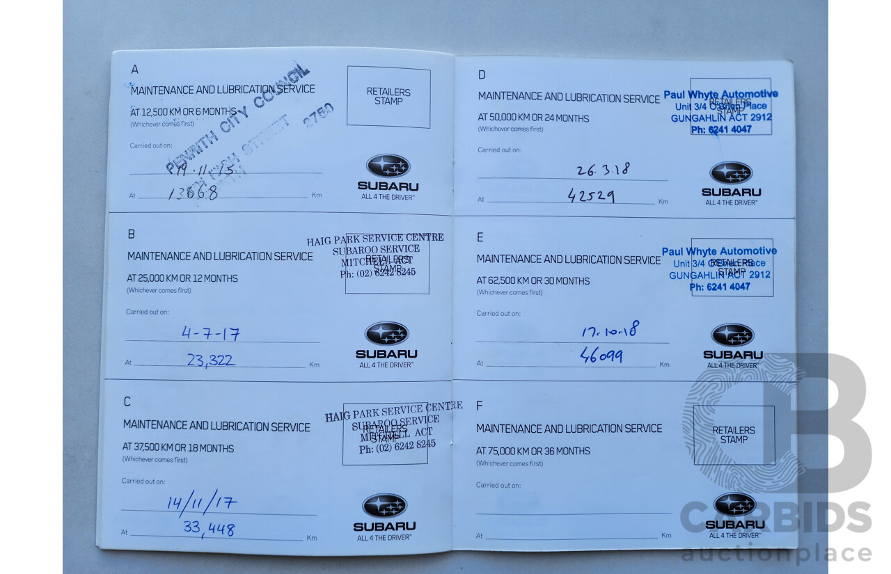 3/2014 Subaru Liberty 2.5i MY14 4d Sedan Black 2.5L