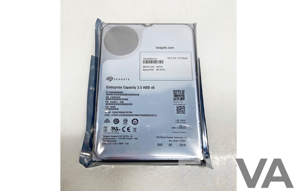 Seagate (ST10000NM0096) 10TB SAS 3.5-Inch Hard Drive