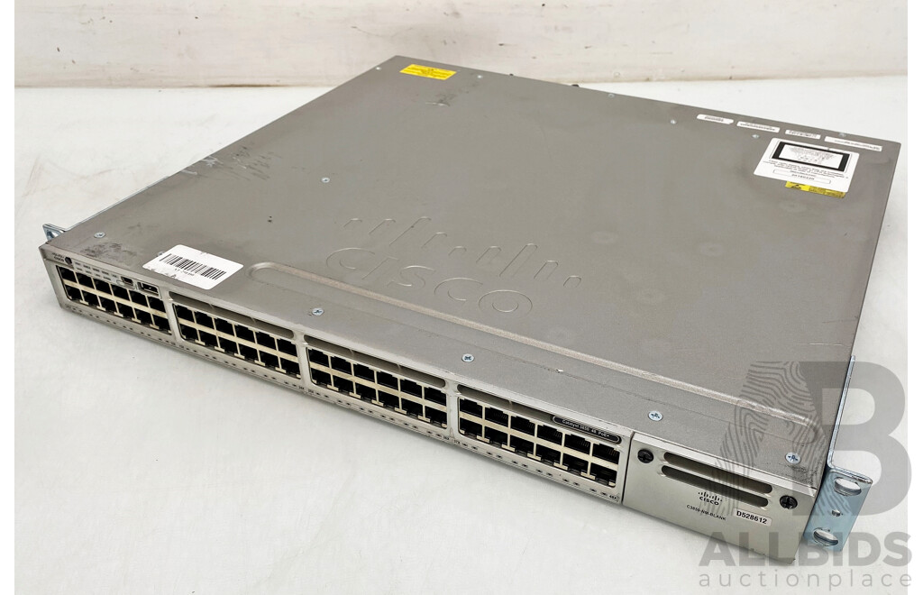 Cisco (WS-C3850-48P-L) Catalyst 3850 Series PoE 48-Port Gigabit Switch