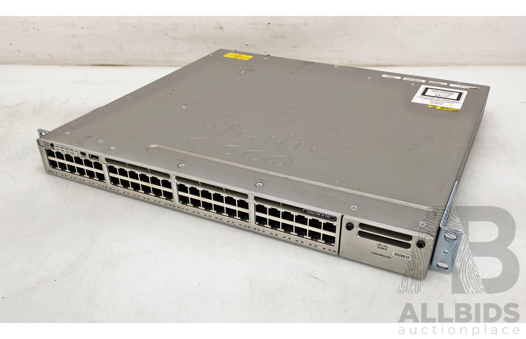 Cisco (WS-C3850-48P-L) Catalyst 3850 Series PoE 48-Port Gigabit Switch