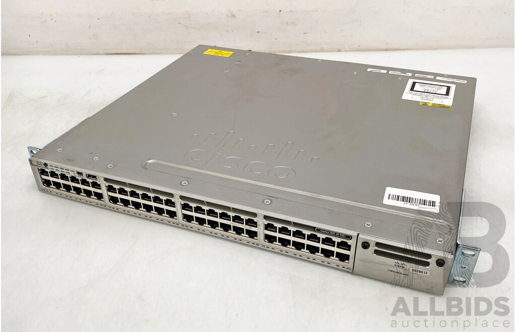 Cisco (WS-C3850-48P-L) Catalyst 3850 Series PoE 48-Port Gigabit Switch