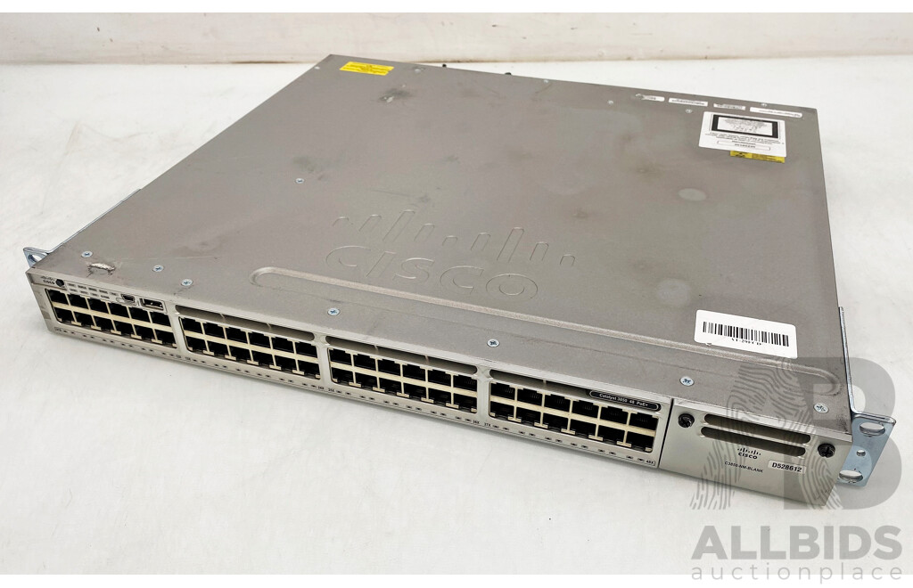 Cisco (WS-C3850-48P-L) Catalyst 3850 Series PoE 48-Port Gigabit Switch