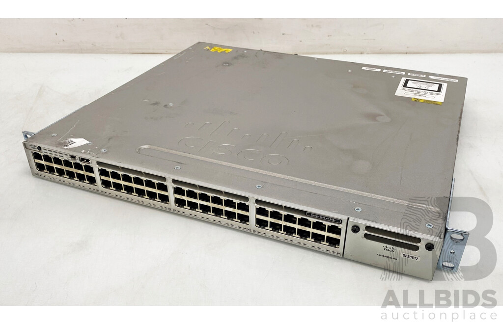 Cisco (WS-C3850-48P-L) Catalyst 3850 Series PoE 48-Port Gigabit Switch