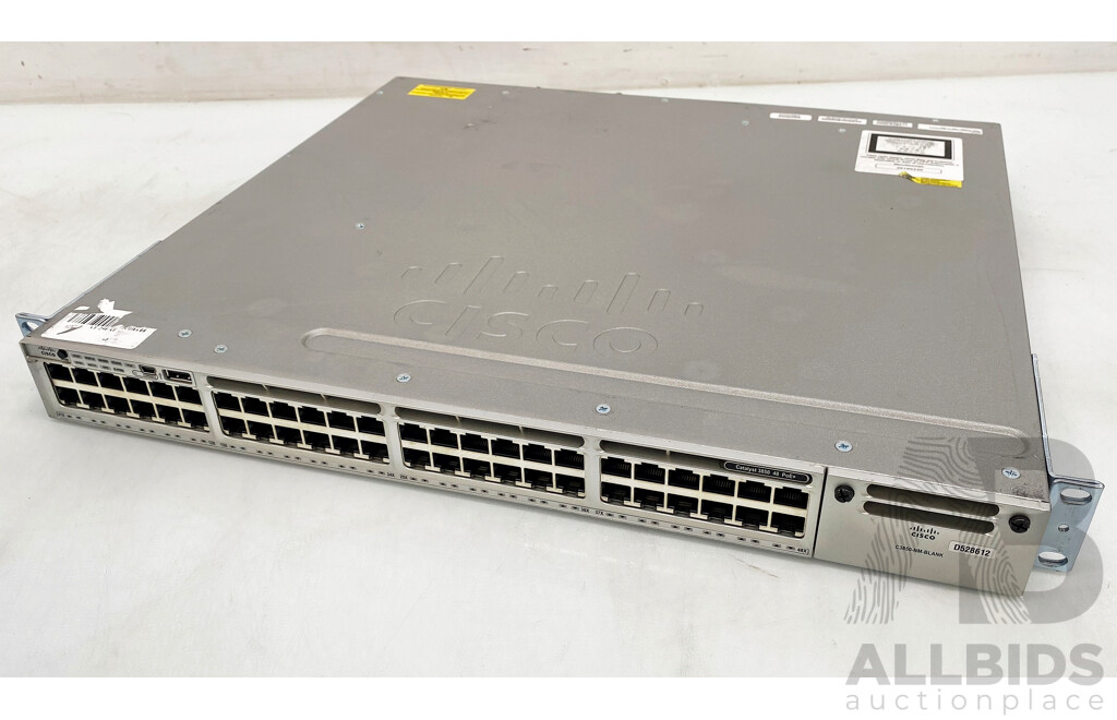 Cisco (WS-C3850-48P-L) Catalyst 3850 Series PoE 48-Port Gigabit Switch