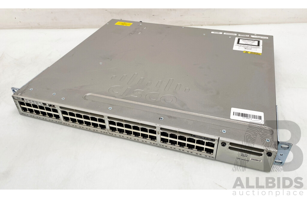 Cisco (WS-C3850-48P-L) Catalyst 3850 Series PoE 48-Port Gigabit Switch