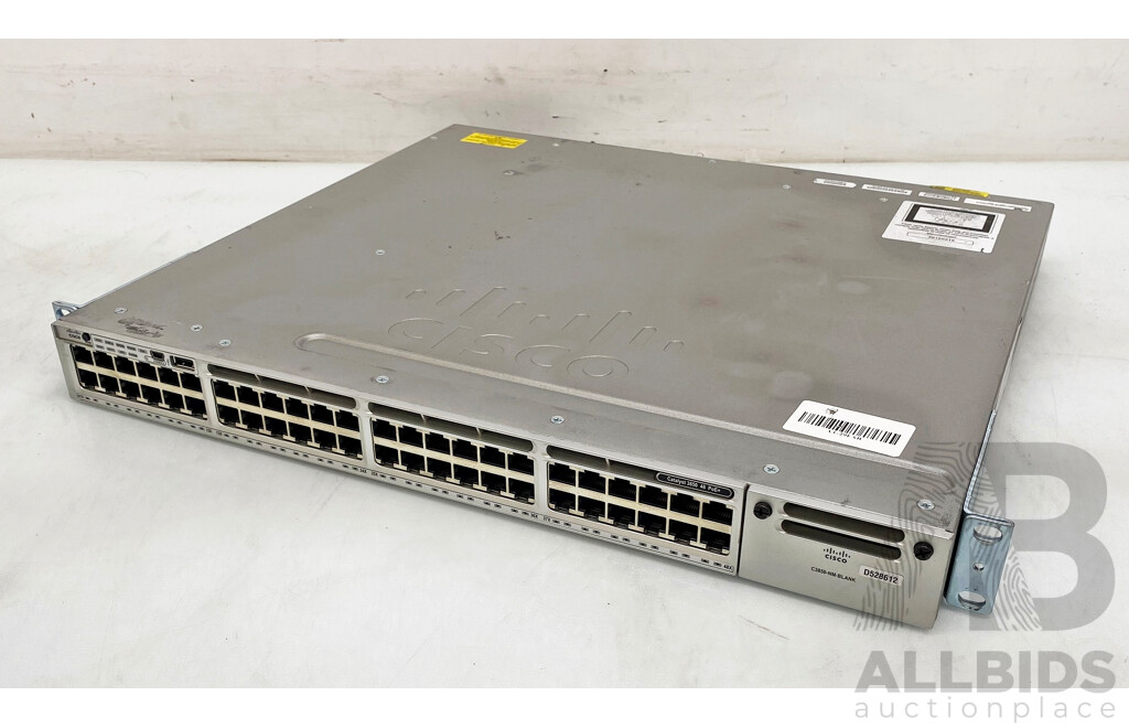 Cisco (WS-C3850-48P-L) Catalyst 3850 Series PoE 48-Port Gigabit Switch