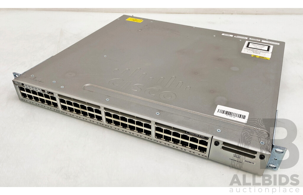 Cisco (WS-C3850-48P-L) Catalyst 3850 Series PoE 48-Port Gigabit Switch