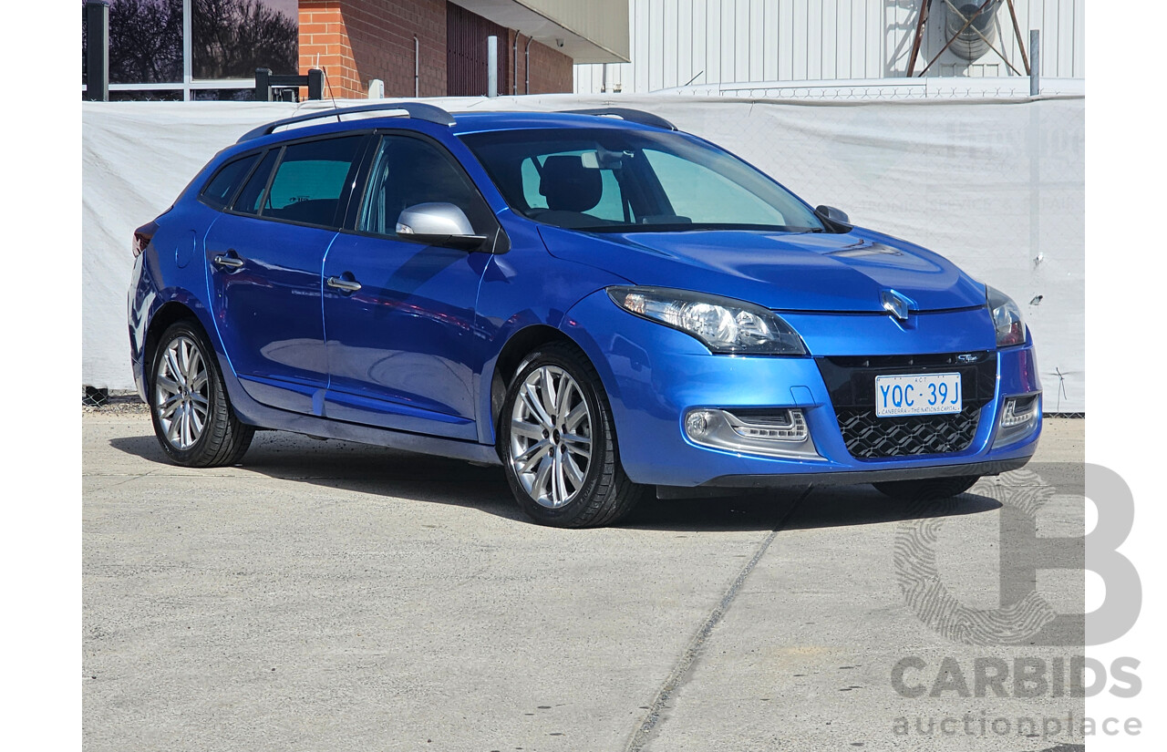 3/2014 Renault Megane Gt-Line K95 4d Wagon Blue 2.0L