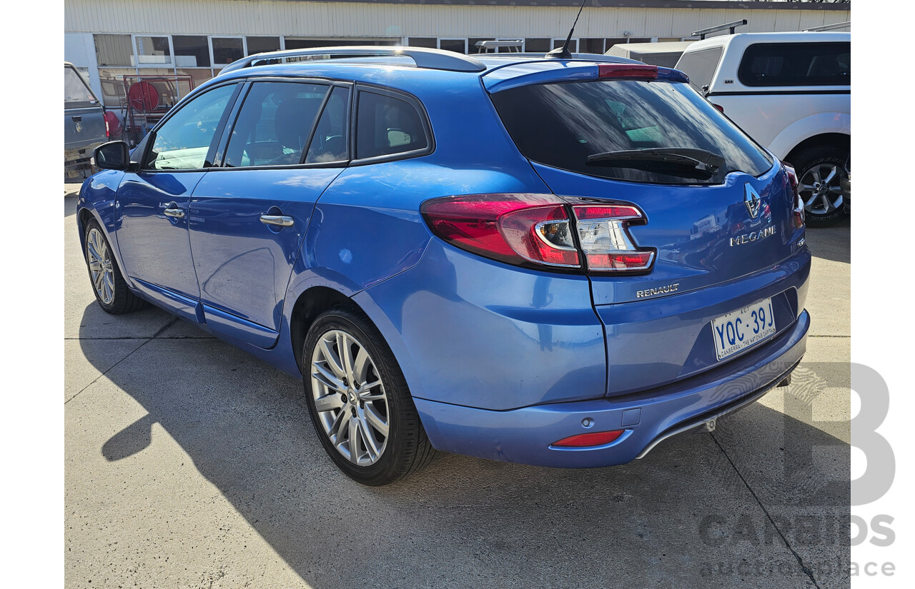 3/2014 Renault Megane Gt-Line K95 4d Wagon Blue 2.0L