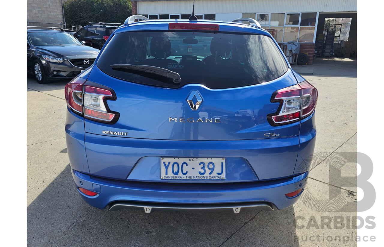 3/2014 Renault Megane Gt-Line K95 4d Wagon Blue 2.0L