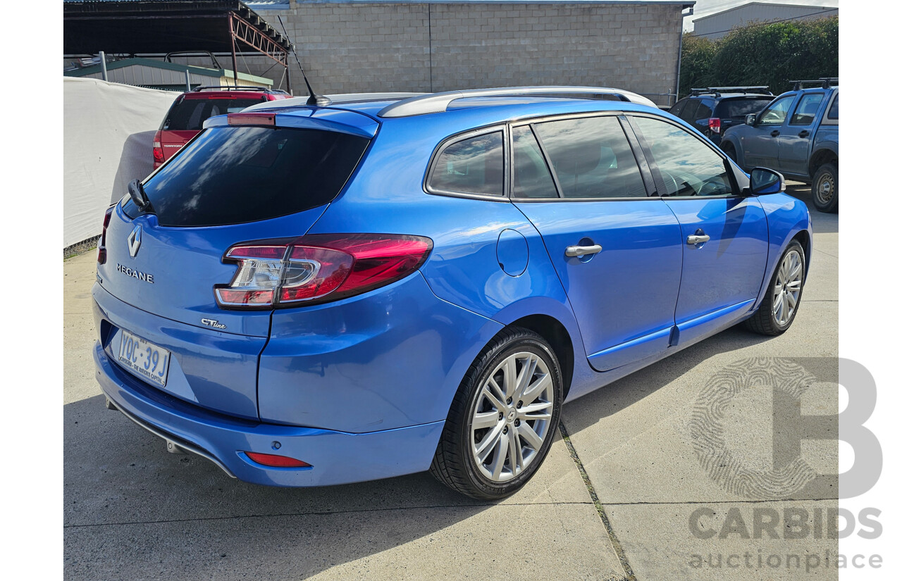 3/2014 Renault Megane Gt-Line K95 4d Wagon Blue 2.0L