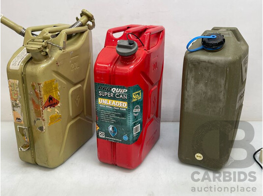 20 Ltr Jerry Cans - Lot of 3