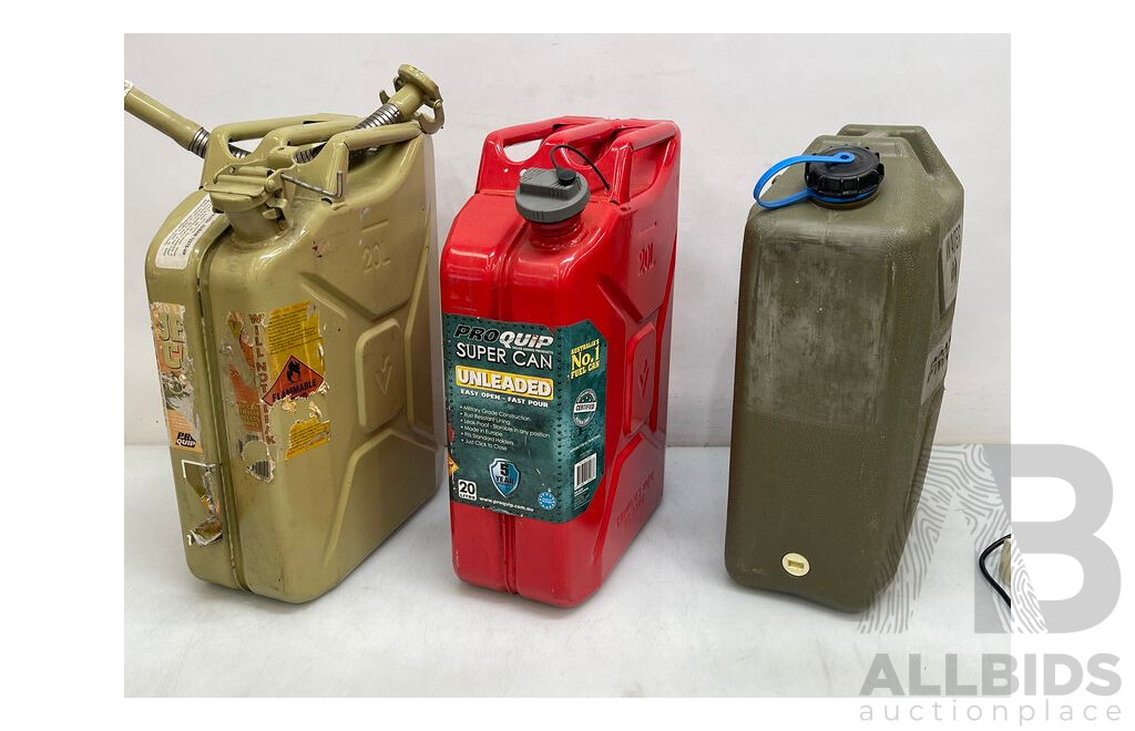 20 Ltr Jerry Cans - Lot of 3