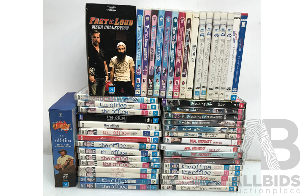 Assorted DVDs Including the Office, Breaking Bad, That 70s Show and More