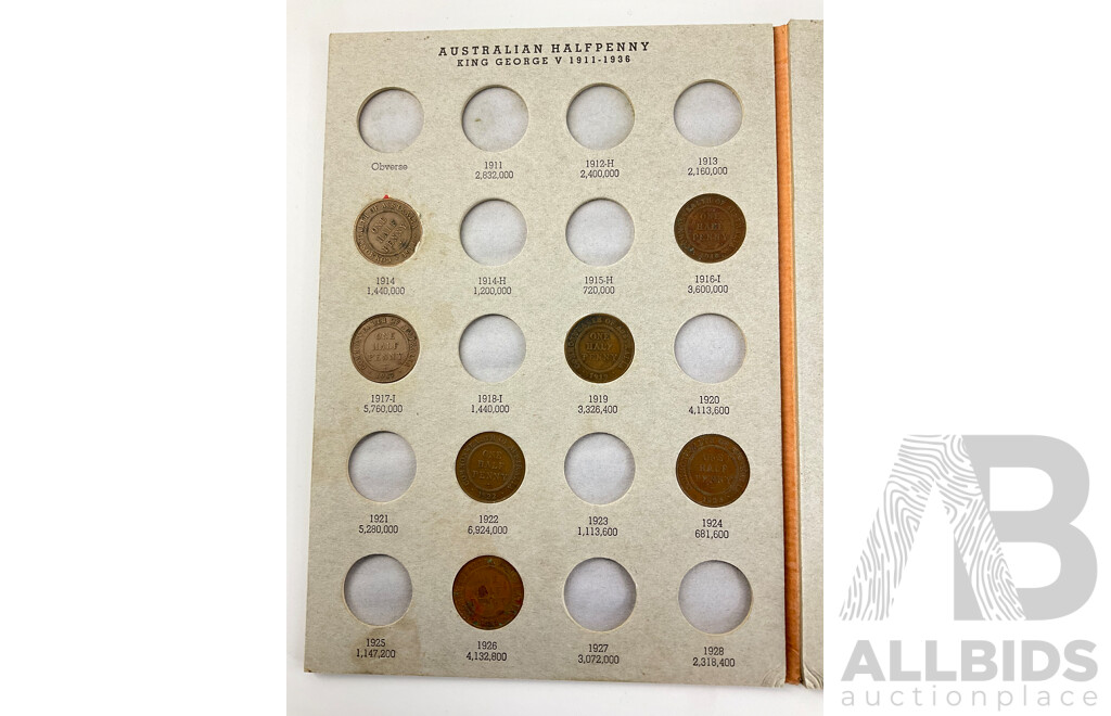 Australian Dansco Half Penny Album