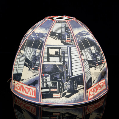 Retro Kenworth Truck Themed Cloth Lamp Shade