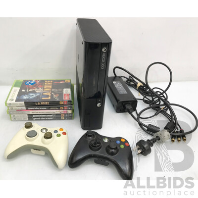 Microsoft (1538) Xbox 360 Console with Controllers and Games