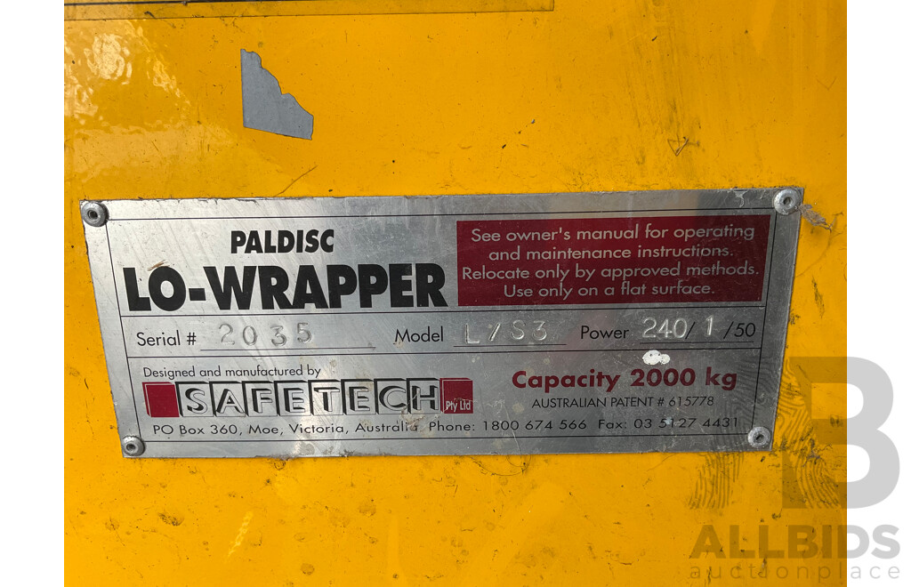 Safetech Pallet Wrapper