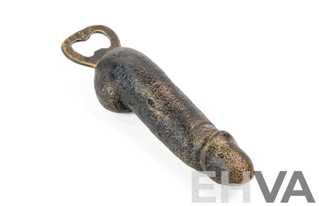 Cast Iron Phallic Bottle Opener