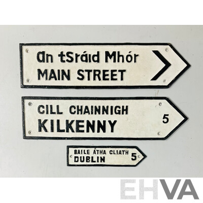 Collection of Cast-iron Reproduction Street Signs