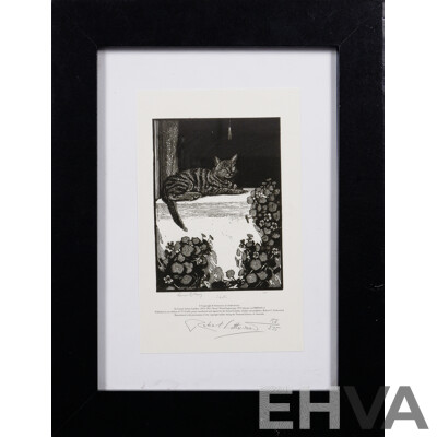 Sir Lionel Lindsay, (Australian, 1874-1961), Siesta & the Witch, Giclée Limited Edition Prints of Original Wood Engravings From 1924 & 1925, Signed & Editioned by Robert Littlewood 37.5 x 29 cm (larger frame) (2)