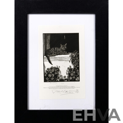 Sir Lionel Lindsay, (Australian, 1874-1961), Siesta & the Witch, Giclée Limited Edition Prints of Original Wood Engravings From 1924 & 1925, Signed & Editioned by Robert Littlewood 37.5 x 29 cm (larger frame) (2)