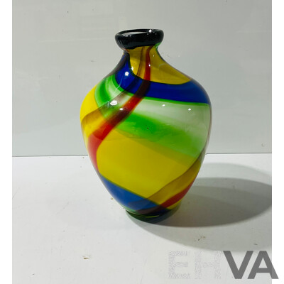 Retro Style Heavy Glass Vase