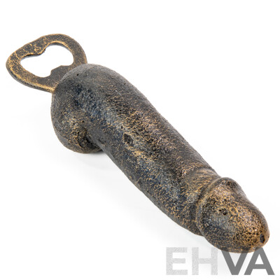 Cast Iron Phallic Bottle Opener