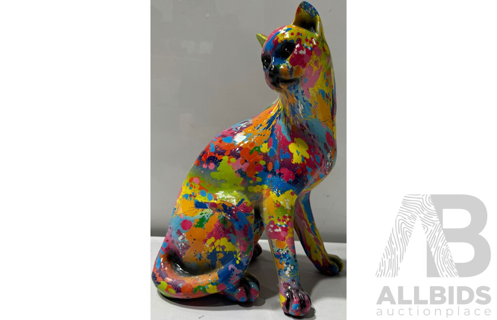 Splash Art Fibre Glass Cat