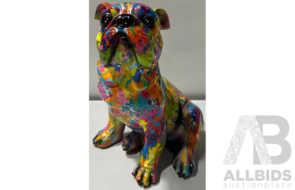 Splash Art Fibre Glass Bulldog