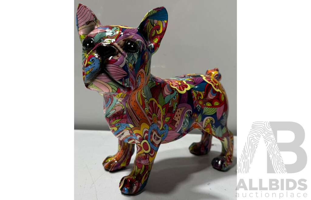 Splash Art Fibre Glass French Bulldog