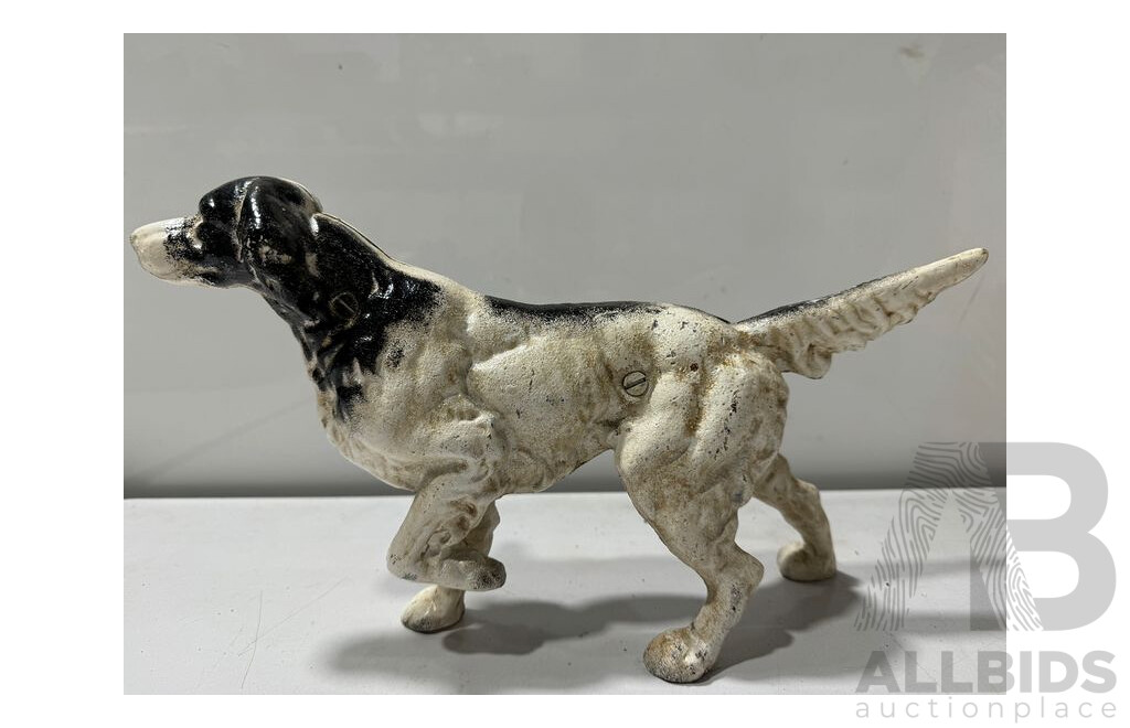 Cast Iron Reproduction Irish Setter Dog