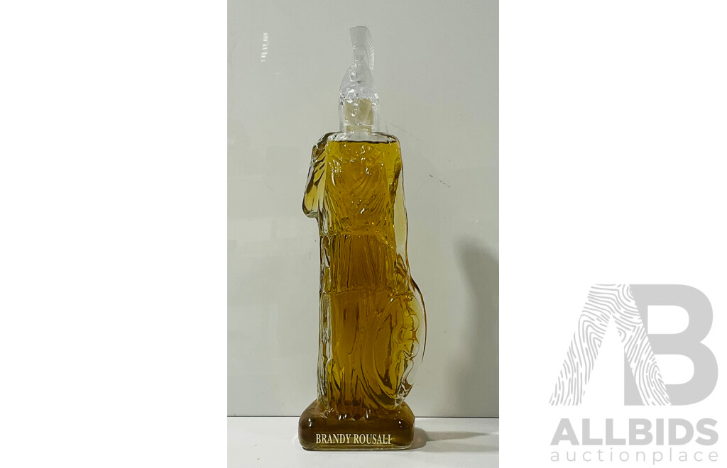 Vintage Brandy Rousali Roman Form Glass Bottle (sealed)