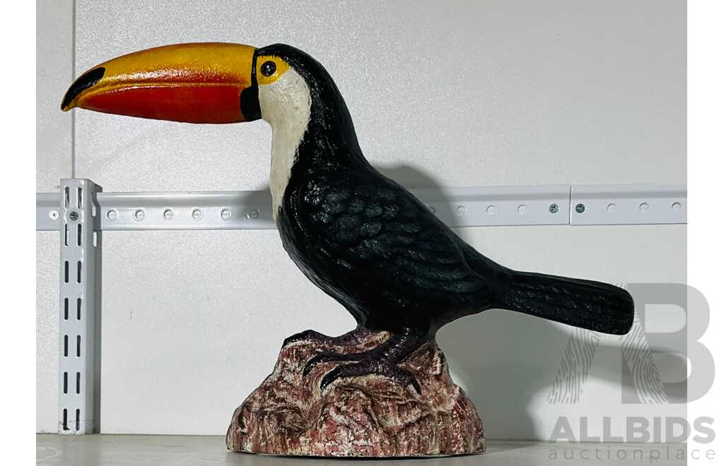 Reproduction Cast Iron Toucan Doorstop